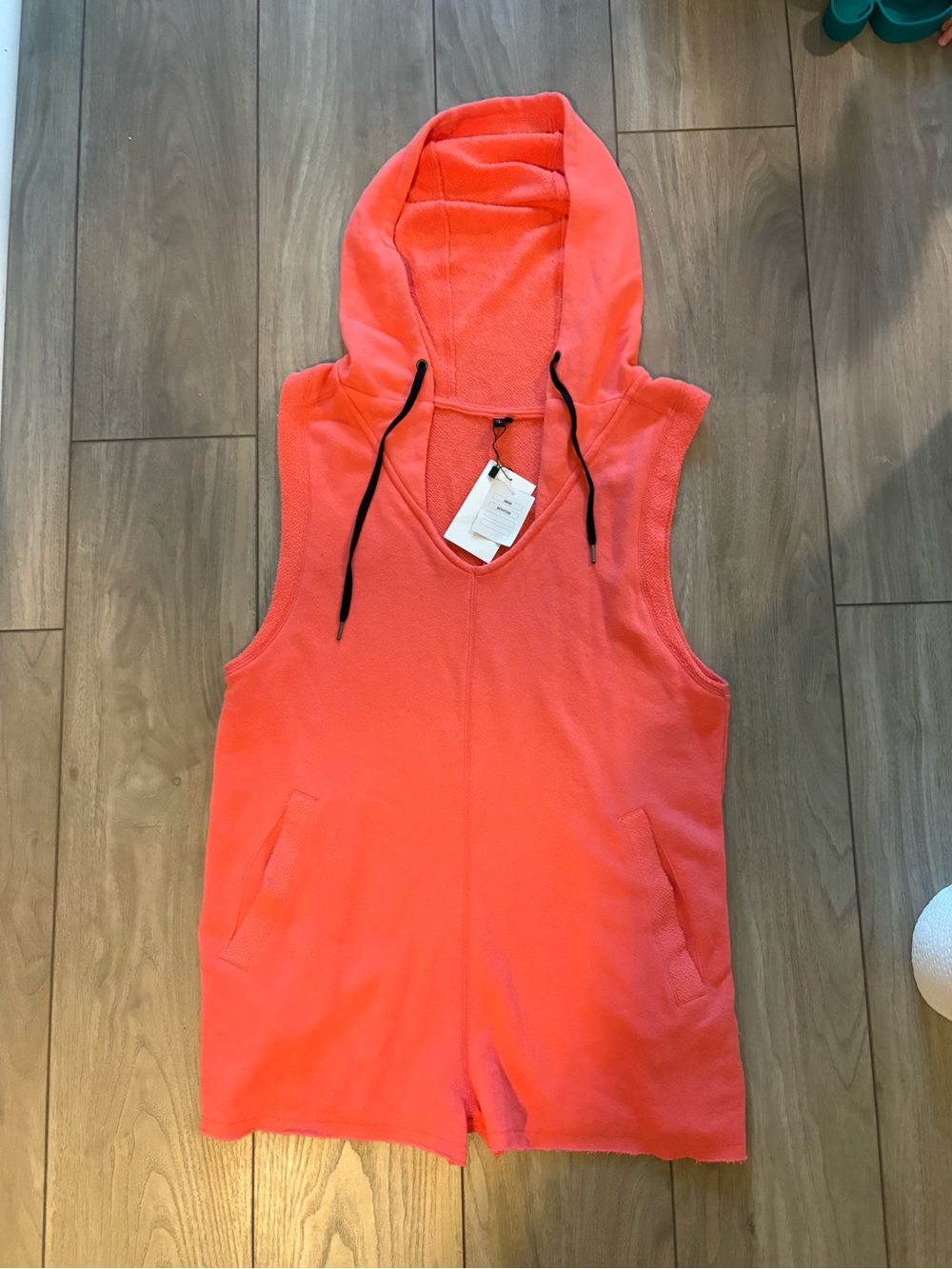 NWT Urban Outfitters Coral Hooded beach Romper